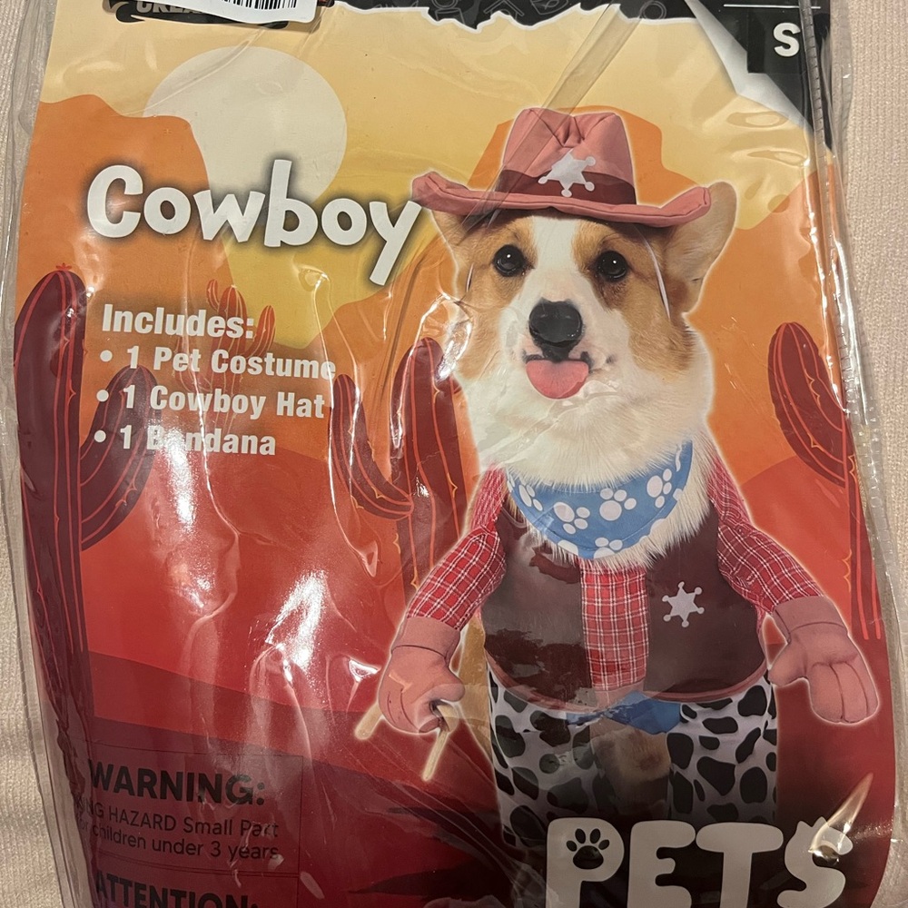 Cowboy Dog Costume‎ with Hat and Bandana